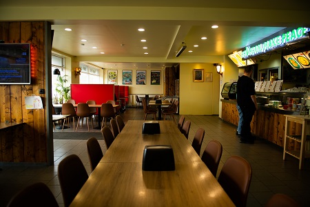 Loving Hut Iceland restaurant interior